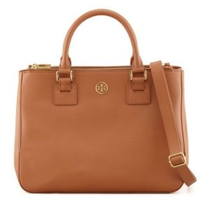 Tory Burch Double Zip Robinson Tote